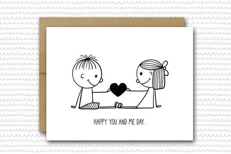 You And Me Card | Funny Anniversary Card | Anniversary Card | Funny Wedding Card | Funny Marriage Card | 1st Anniversary | 10th Anniversary Anniversary Cards Funny, Happy Anniversary Funny, Wedding Card Funny, Marriage Card, Fancy Dress Competition, Cute Easy Paintings, Funny Wedding Cards, 8th Wedding Anniversary, Funny Marriage