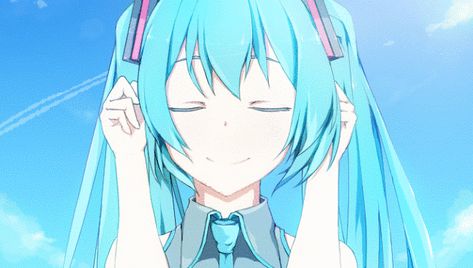 Hatsune Miku Gif, Miku Gif, Customization Ideas, Miku Hatsune Vocaloid, Icon Gif, Miku Hatsune, Anime Gifs, Banner Gif, Drawings Of Friends