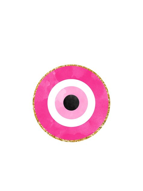 Wallpaper Iphone Eyes, Pink Evil Eye Wallpaper, Preppy Pink Wallpaper, Evil Eye Sticker, Evil Eye Wallpaper, Eye Wallpaper, Pink Evil Eye, Wallpaper Preppy, Iphone Wallpaper Preppy