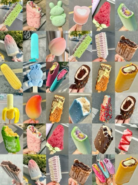 ice cream bars Fish Ice Cream Korea, Ice Cream Popsicles Aesthetic, Japanese Popsicle, Chinese Ice Cream, Convenience Store Ice Cream, Ice Cream Flavors List, Sandwich Ice Cream, Japanese Ice Cream, Korean Ice Cream