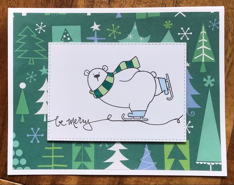 Bear Christmas Cards, Christmas Card Penguin, Polar Bear Christmas Cards, Polar Bear Card, White Bears, Polar Bear Christmas, Christmas Apps, Bear Card, Mft Cards