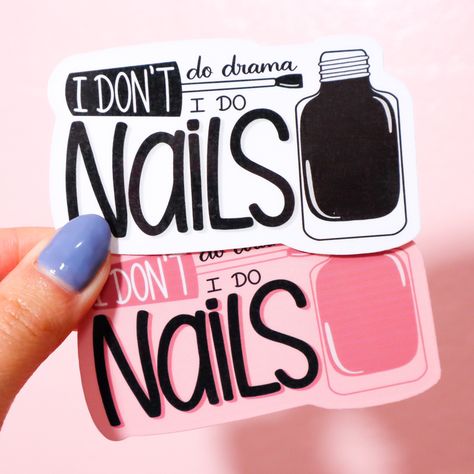 I Do Nails, Nail Led Lamp, Nails Water, Lamp Mirror, Bullet Journal Printables, Decal For Car, Etsy Stickers, Die Cut Sticker, Bullet Journal Stickers