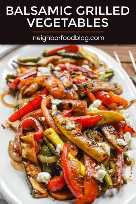 Vegetables With Goat Cheese, Grilled Vegetable Recipes, Easy Vegetable Recipes, Vegetable Recipe, Roasted Vegetable Recipes, Easy Vegetable, Summer Produce, Grilled Veggies, Veggie Side Dishes