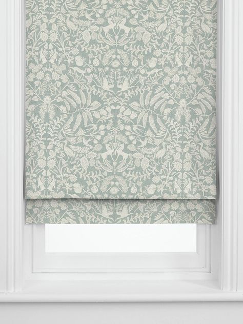 Green Kitchen Blinds, Cottage Blinds, White Kitchen Blinds, Kitchen Cornice, Country Blinds, Nursery Blinds, Grey And Pink Living Room, Pink Roman Blinds, Green Roman Blinds