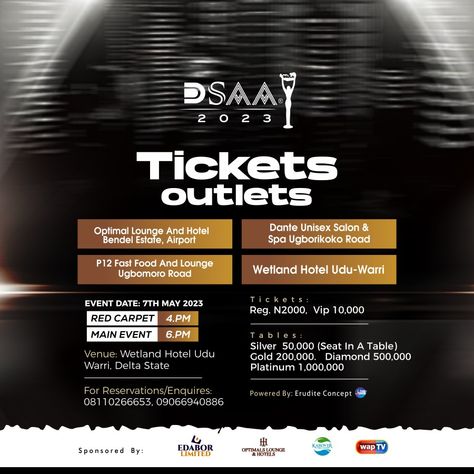 DSAA award 2023, ticket outlet Ticket Flyer Design, Mission Logo, Design Flyers, School Designs, Food Menu Design, Graphic Design Flyer, Flyer Design Inspiration, Birthday Flyer, Church Graphic Design