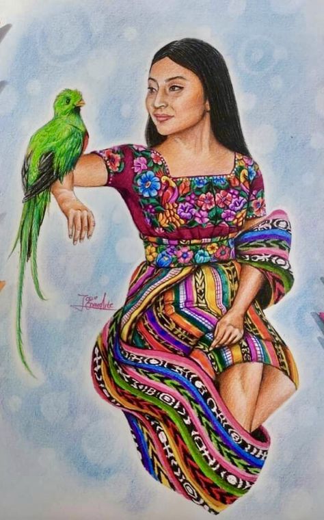 Quetzal Tattoo, Guatemala Art, Guatemalan Art, Latina Art, Native Designs, Mexican Culture Art, Mayan Culture, Native Design, Fine Art Drawing