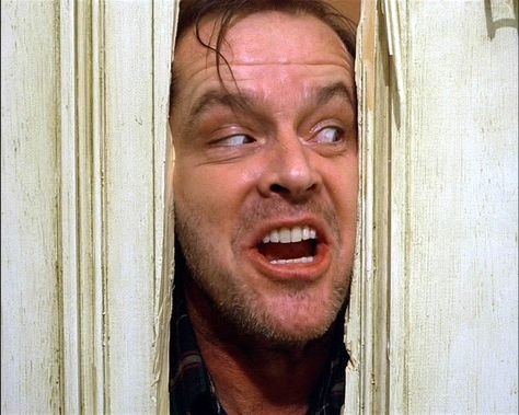 Heeeeere's Johnny      Jack Nicholson Lorraine Warren, Horror Movies Scariest, Joel Edgerton, Here's Johnny, Full Metal Jacket, Martin Sheen, Favorite Movie Quotes, The Addams Family, Steve Carell