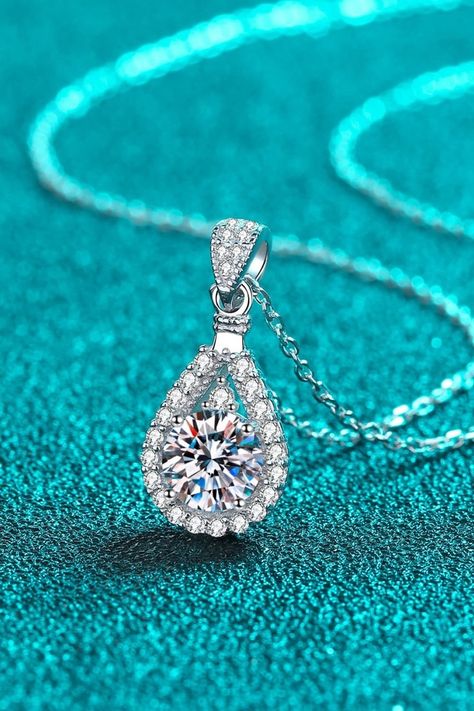 Experience timeless beauty with 2 Carat Moissanite Teardrop Pendant 925 Sterling Silver Necklace. ✨A touch of elegance at LOVCIA. 💎 Discover more at https://lovcia.com #Lovcia #LovciaJewelry #GiftsForWomen #Necklaces #NecklacesForWomen #Women'sNecklaces #PersonalStyle #JewelryForWomen #JewelryForGirls #GiftForHer #GiftForLove #SterlingSilverNecklaces #TimelessElegance #LOVCIAShine #925SterlingSilver Ghost Mannequin, Stone Properties, Boutique Gifts, Moissanite Necklace, Picture Style, Moissanite Jewelry, Teardrop Pendant, 925 Sterling Silver Chain, Drops Design