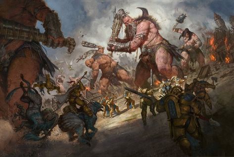 Bible Meaning, Battle Scene, Warhammer Aos, Fantasy Battle, Age Of Sigmar, Image Painting, 다크 판타지, Warhammer Art, Fantasy Concept Art