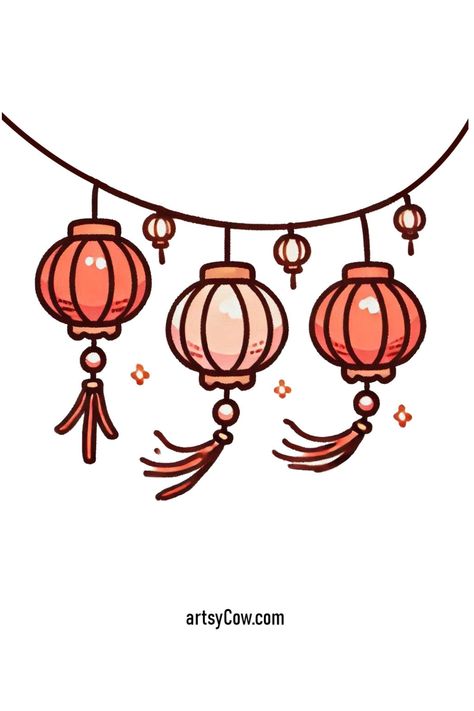 Need festive Chinese drawings for kids to make this Lunar New Year special? Simple, colorful designs can help bring family fun and creativity to your holiday. Our unique collection is perfect for crafting with kids or decorating your space. Check out the ideas on our site now and pin this for your next creative project! Chinese Lantern Drawing Simple, Chinese New Year Drawing Ideas, Cny 2025 Design, Lantern Drawing Simple, Lunar New Year Drawing, Lantern Festival Drawing, Chinese New Year Doodle, Chinese Lantern Drawing, Chinese New Year Aesthetic