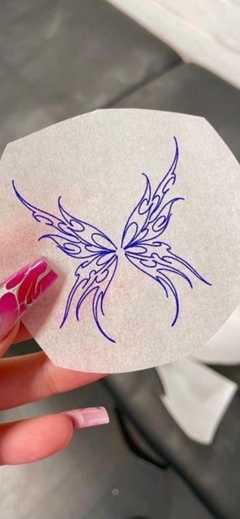 6 Cm Tattoos, Miss Preciouss Tattoo, Y2k Butterfly Tattoo, I Am Art Tattoo, First Tattoo Ideas, Art Tattoo Design, Small Girly Tattoos, Cute Hand Tattoos, Sharpie Tattoos