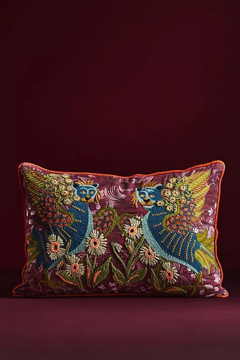 House of Hackney | Anthropologie Luxury Pillows Decorative, Lily Wallpaper, House Of Hackney, Etched Wine Glasses, Apple Painting, Maximalist Style, Hearth Room, Pumpkin Candles, Silk Cushions