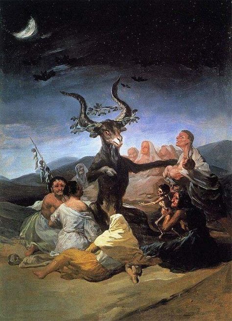 What Is The Witching Hour? Why 3AM Is The Devil's Hour Goya Paintings, متحف فني, Fantasy Poster, Witch Painting, Istoria Artei, Francisco Goya, Albrecht Durer, Hur Man Målar, Spooky Ghost