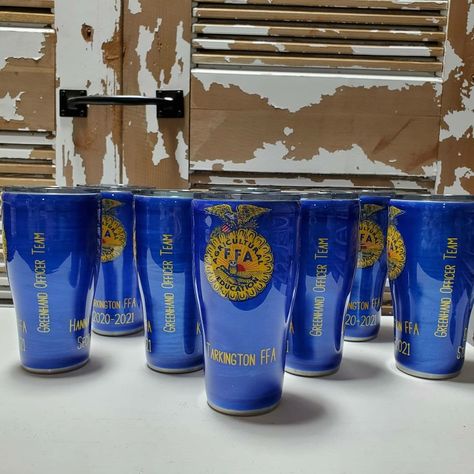 Ffa Tumbler Ideas, Ffa Gift Basket Ideas, Ffa Tumbler Cups, Ag Teacher Gifts, Ffa Officer Gifts, Ffa Tumbler, Ffa Games, Ffa Banquet Ideas, Ffa Banquet Decorations