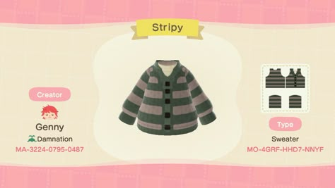 Grunge Acnh Clothes, Animal Crossing Dress Pattern, Animal Crossing Shirt Designs Pattern, Acnh Shirt Designs, Animal Crossing Hair Codes, Acnh Designs Clothing, Animal Crossing Hair, Ac Room, Animal Crossing Music