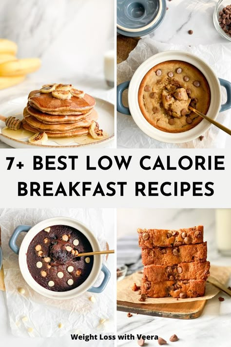 OMG! These are the best of the best low calorie breakfast recipes for weight loss! My favorite is definately the low calorie cookie baked oats! Low Cal Easy Recipes, Low Calorie Breakfast Vegan, Low Calorie Baked Oats For One, Low Calorie Omelette Recipe, Low In Calories Foods, 100 Calorie Baked Oats, Low Cal Sweet Breakfast, Low Calorie Oatmeal Bake, Baked Oatmeal Recipes Low Calorie