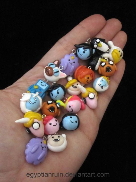 Adventure Time Polymer Clay, Adventure Time Clay, Adveture Time, Crea Fimo, Indie Craft, Clay Things, Tanah Liat, Cute Polymer Clay, Cute Clay