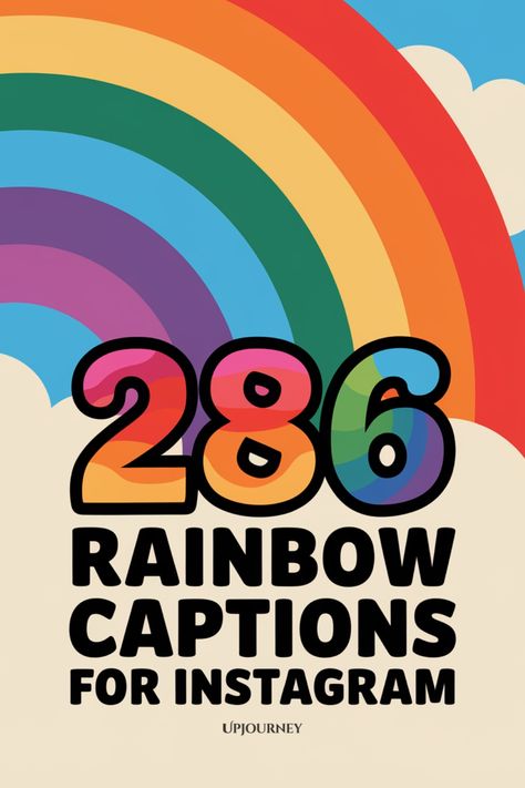 286 Rainbow Captions for Instagram Rainbow Quotes Instagram, Rainbow Captions, Caption Ideas For Instagram, Rainbow Quotes, Work Etiquette, Colorful Quotes, Psychology Terms, Relationship Quizzes, Ideas For Instagram