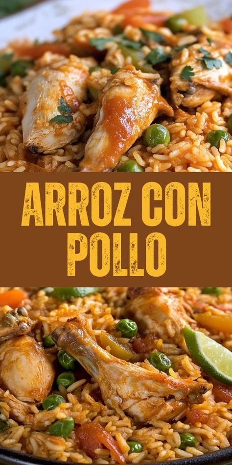 Transport your taste buds to Latin America with this delicious Arroz con Pollo! 🍗 This one-pan chicken and rice dish is bursting with vibrant flavors and spices. It’s a classic comfort meal that’s perfect for a weeknight dinner or any special occasion. 🥘 Easy to make and loved by the whole family! 👉 Save this recipe and try it tonight! #ArrozConPollo #ChickenAndRice #LatinFood #EasyDinnerRecipes #OnePanMeals #WeeknightDinner #ComfortFood #HomemadeMeals Colombian Chicken And Rice, Chicken Leg Recipes With Rice, Latin Chicken Recipes, One Pot Chicken And Rice Recipes, Boiled Chicken And Rice Recipes, Chicken And Mexican Rice, Chicken Thigh And Rice Recipes, Portuguese Chicken And Rice, Cantina Chicken