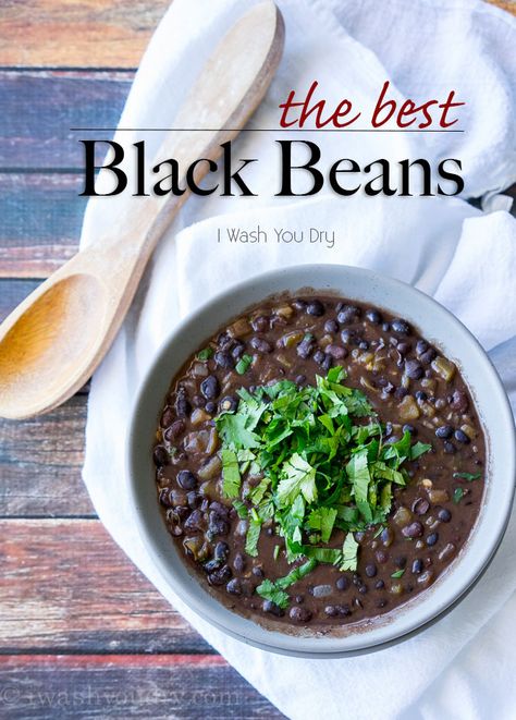 The Best Black Beans Recipe - Using canned beans and spices most people have on hand Best Black Beans, Black Beans Recipe, Black Bean Recipes, Canned Beans, Beans Recipe, Side Recipes, Bean Recipes, Best Black, Yummy Sides