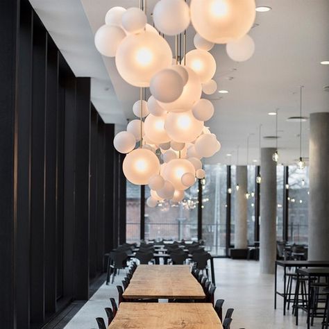 giopatocoombes en Instagram: “The Carlsberg Central Office is plenty of Bolle frosted!⠀⠀⠀⠀⠀⠀⠀⠀⠀ A project by @josephinemalling.design.⠀⠀⠀⠀⠀⠀⠀⠀⠀ Photo by @tine_bek_photo…” Frosted Pendant Light, Coffee Reception, Copenhagen Interior, March Decor, Bedroom Pendant Lights, Architecture Restaurant, Mobile Chandelier, Bar Restaurant Design, Design Café