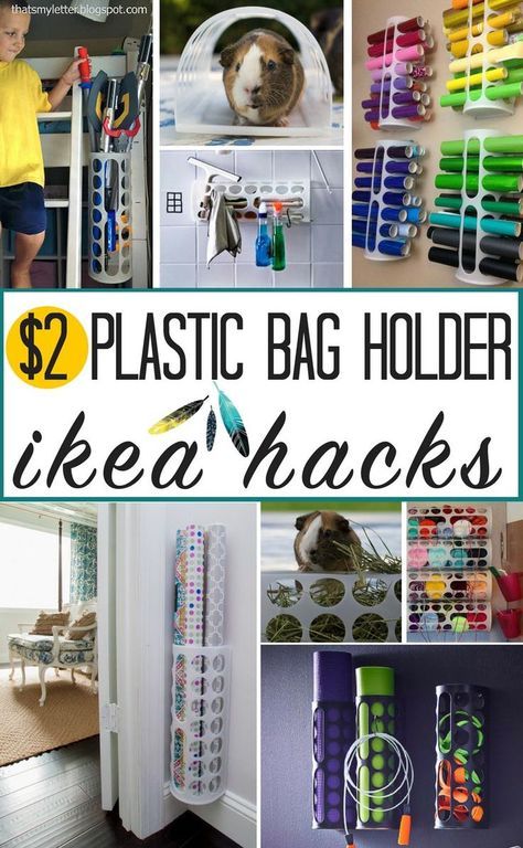 WOW! So many practical uses for a plastic bag holder! This Ikea Variera bag dispenser costs $2 but is popular for so many more uses! Great Ikea hacks from around the web and heatherednest.com Cooler Hacks, Ikea Variera, Storage Ideas Organizing, Nest Diy, Ikea Organization Hacks, Plastic Bag Dispenser, Ikea Organization, Plastic Bag Holder, Hacks Ikea