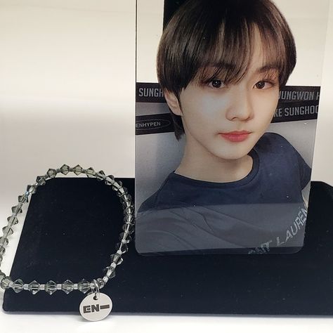 ENHYPEN Jungwon Gray Mic inspired Swarovski Crystal bracelets. https://bludolfincreations.etsy.com/listing/1687210406 #enhypen #enhypenjungwon #jungwon #kpop #engene #enhypenjewelry #enhypenbracelets #enhypenbracelet #enhypentour #enhypenmerchandise Swarovski Crystal Bracelet, Inspired Jewelry, Crystal Bracelets, Swarovski Crystal, Swarovski Crystals, Bts, Crystals, Grey, On Instagram