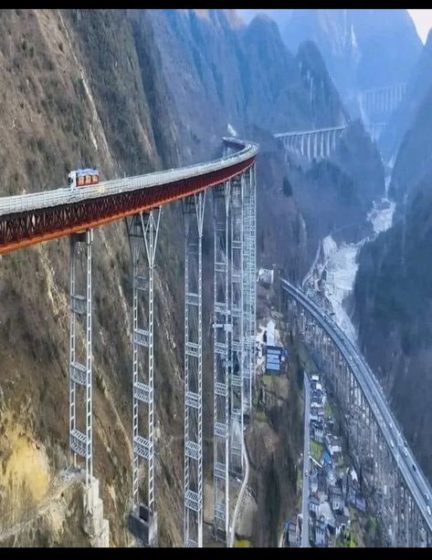 Futuristic Highway, Futuristic Aircraft, Road Section, National Geographic Photography, The Pyramids Of Giza, Dangerous Roads, Train Railway, Roof Architecture, Architecture Engineering