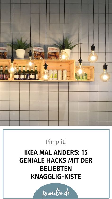 Die Ikea-Box hat viel mehr auf dem Kasten, als man denkt: Hier kommen 15 Ideen, was ihr aus "Knagglig" zaubern könnt. Ikea Knagglig Hack Kids, Ikea Hacks