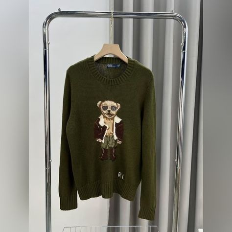 Polo Ralph Lauren Bear Sweater Ralph Lauren Bear Sweater, Polo Ralph Lauren Bear, Ralph Lauren Bear, Bear Sweater, Graphic Sweaters, Bear Graphic, Ralph Lauren Sweaters, Vintage Polo Ralph Lauren, Vintage Polo