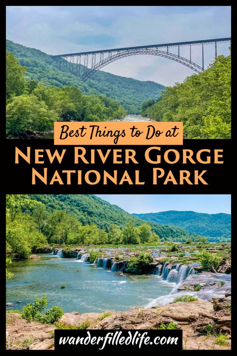 Our roundup of the best things to do at New River Gorge National Park, along with when to visit and where to stay and eat. New River Gorge National Park, Southeast Region, New River Gorge, Whitewater Rafting, New River, Scenic Drive, West Virginia, Rafting, Hiking Trails