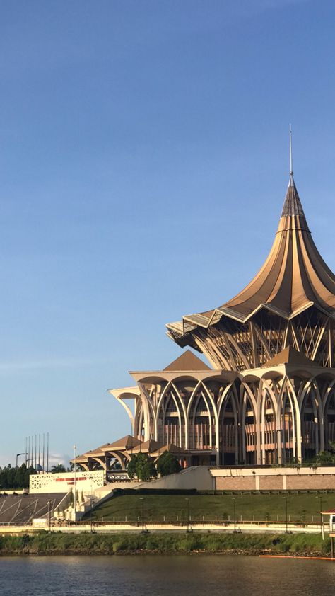 Kuching Sarawak Aesthetic, Sarawak Aesthetic, Malaysian Architecture, Malaysian Culture, Nature Aesthetic Wallpaper, Culture Collage, Fake Ig Story, Kuching Sarawak, Office Wall Design