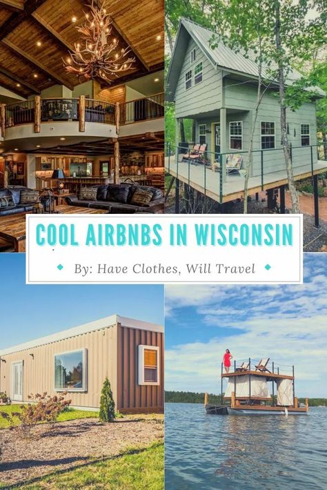 THE COOLEST AIRBNBS IN WISCONSIN – FEATURING TREEHOUSES, TINY HOMES, YURTS, BARNS & MORE! | Wisconsin travel | Wisconsin Dells | Oshkosh | unique airbnb wisconsin | best airbnb wisconsin | lake geneva wisconsin hotels | wisconsin dells hotels #wisconsin Only In Your State Wisconsin, Up North Wisconsin, Wisconsin Day Trips, Crivitz Wisconsin, Chetek Wisconsin, Unique Airbnb, Wisconsin Vacation, Oshkosh Wisconsin, Exploring Wisconsin