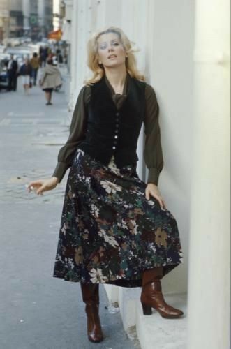 Catherine Denueve, Biba Fashion, Ysl Rive Gauche, Paris October, 60s 70s Fashion, Catherine The Great, Vintage Ysl, Catherine Deneuve, 1970s Fashion