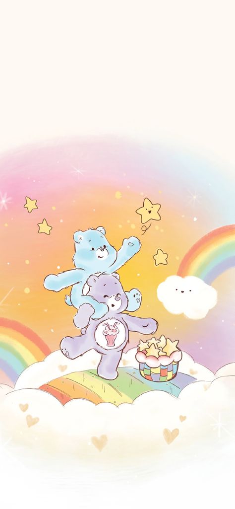 Care Bears Vintage, Care Bear Party, Cartoons 80s 90s, Screen Savers Wallpapers, Cute Wallpaper For Phone, Bear Wallpaper, Cute Patterns Wallpaper, Care Bear, Care Bears