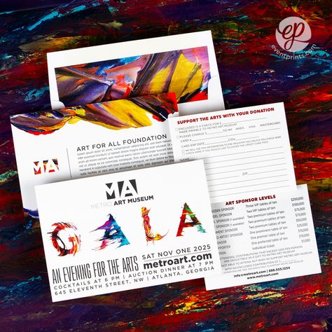 Customizable invitations for your event or gala. Start with one of our Gala templates, then change most colors or the wording. Add your logo or photos to make your invitation unique. Art, paint, painting Gala Graphic Design, Gala Invitation Design Modern, Art Exhibit Invitation, Gala Invitation Design, College Art Projects, Gala Invitation Design Nonprofit, Art Gala, Gala Invitation, Invitation Unique