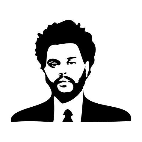 The Weeknd Stencil, The Weeknd Line Art, The Weeknd Outline, The Weeknd Art, The Weeknd Drawing, Pop Art Marilyn, Face Stencils, Stippling Art, Graffiti Wallpaper Iphone