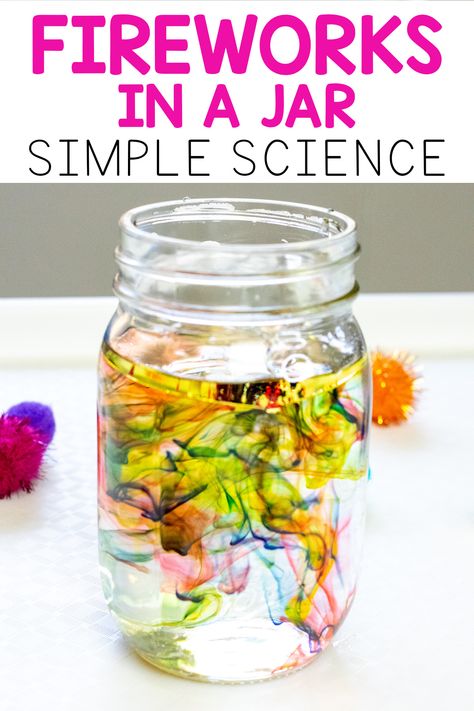 Skittles Experiment For Kids, Science Experiments Kids Preschool Easy, Quick Science Experiments For Kids, Ch Activities, Fireworks In A Jar, Kindergarten Science Experiments, Skittles Experiment, Water Science Experiments, Toddler Science Experiments