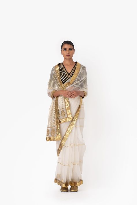 Organza Sarees Floral, Mango Outfits, Raw Mango Sarees, Abhinav Mishra, Saree Pose, Gota Embroidery, Monsoon Wedding, Sabyasachi Sarees, Mango Clothing