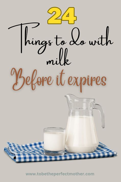 24 things to do with milk before it expires Recipe To Use Up Milk, Gourmet Milkshakes, Sour Milk Recipes, Recipe Using Milk, Milk Recipes Dessert, Leftover Milk, Milk Benefits, Tea Latte Recipe, Milk Dessert