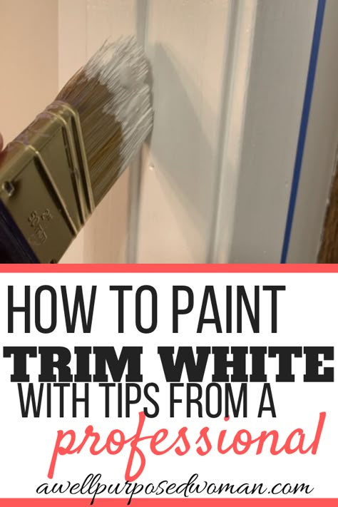 Paint Trim White, How To Paint Trim, Painting Wood Trim, Painting Trim White, Paint Trim, Trim Paint, Interior Minimalista, Home Fix, Up House