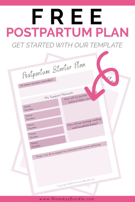 Life at home with a new baby is a game-changer! Prepare for postpartum with our best tips and free plan of action. A must-read for new moms!! Postpartum Plan Template, Postpartum Planner, Postpartum Plan, Life With A Newborn, Postpartum Tips, Pregnancy Meal Plan, Doula Business, Free Printable Planner, Pregnancy Planner