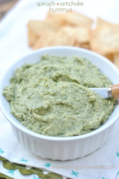 Spinach Artichoke Hummus [ HGNJShoppingMall.com ] #food #shop #deals