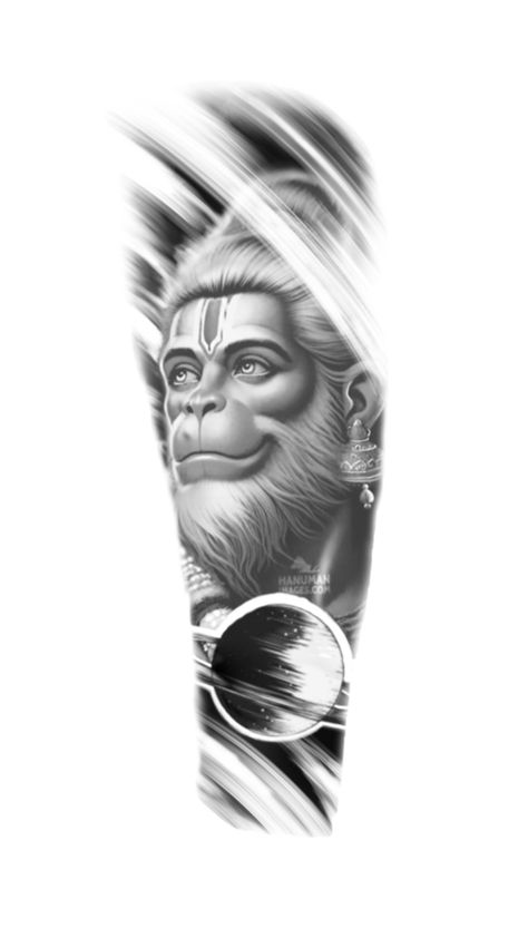 Tattoo for forarm, tattoo for hand, bajrangbali concept Cover Up Tattoos Men Arm, Bajrangbali Tattoo, Rudraksh Tattoo, Hanumanji Tattoo, Blackline Tattoo, Tattoo For Hand, Hanuman Art, Funny Maternity Photos, Lion Face Drawing