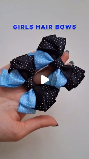 Pigtail Hair Bows, Pigtail Hairstyles, Girl Hair Bows, How To Make Bows, Girl Hairstyles, Hair Bows, Hair