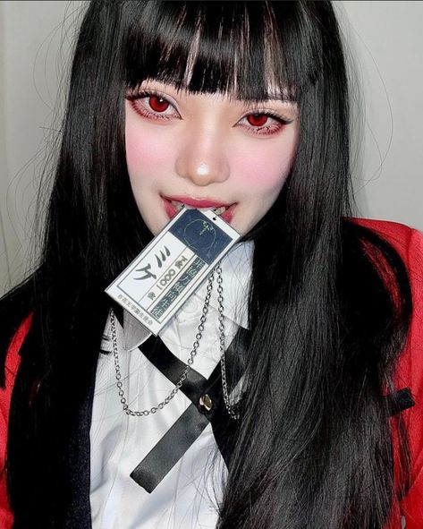 Kakegurui Cosplay, Cosplay Pictures, Body Types Women, Cosplay Inspiration, Anime Makeup, Yumeko Jabami, Aesthetic Japan, Amazing Cosplay, Cute Cosplay