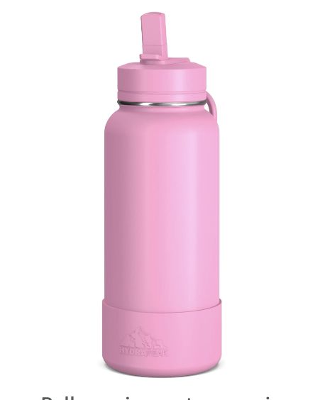 DOUBLE WALL VACUUM INSULATION: Keeps drinks cold for 24 hours and hot for 12 hours, making this water bottle a top choice for a thermos bottle or canteen water bottle. It's perfect for any occasion and great for staying hydrated on the go. LEAK PROOF AND SPILL PROOF: Our design ensures that you won't have to worry about accidents while using these stainless steel water bottles. They're perfect for the gym, school, or outdoors and can hold up to 32 ounces of your favorite drink. Canteen Water Bottle, Gym School, Metal Water Bottle, Staying Hydrated, Bottle With Straw, Steel Water Bottles, Water Bottle With Straw, Thermos Bottle, Insulated Water Bottle