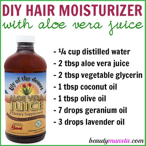 Want to keep your hair moisturized and silky always? Use this DIY aloe vera juice hair moisturizer everyday! It’s especially good for natural hair, frizzy hair, curly hair and dry hair types! Aloe vera juice is a fascinating ingredient. It’s extracted from succulent aloe leaves. Pure aloe vera juice has a thick gooey consistency and … Hair Moisturizer Diy, Curly Hair Moisturizer, Glycerin For Hair, Moisturizer Diy, Hair Moisturizer, Diy Moisturizer, Homemade Moisturizer, Hair Growth Spray, Best Natural Hair Products