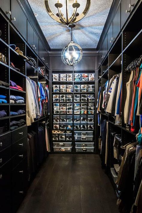 Contemporary Closet, Black Closet, Modular Closets, Built In Dresser, Walking Closet, Dream Closet Design, Walk In Closet Design, Luxury Closets Design, Closet Layout