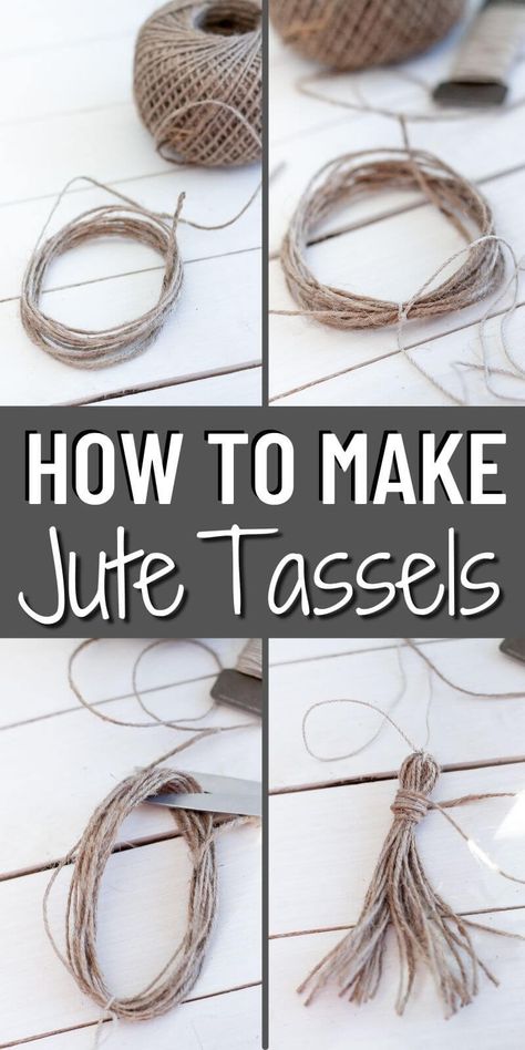 Jute Tassels Diy, Fall Crafts With Wooden Beads, How To Make Bead Garland, Diy Garland Beads, Diy Wooden Ball Garland, Wooden Bead Tassel Diy, Beads Garland Ideas, Crafts To Make And Sell Wreaths & Garlands, How To Decorate With Bead Garland